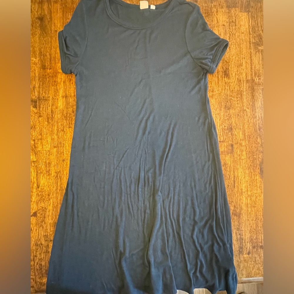 Navy Ribbed Gap Dress - Picture 3 of 3